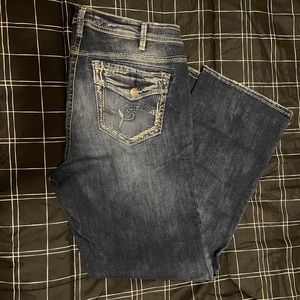 Women’s silver jeans